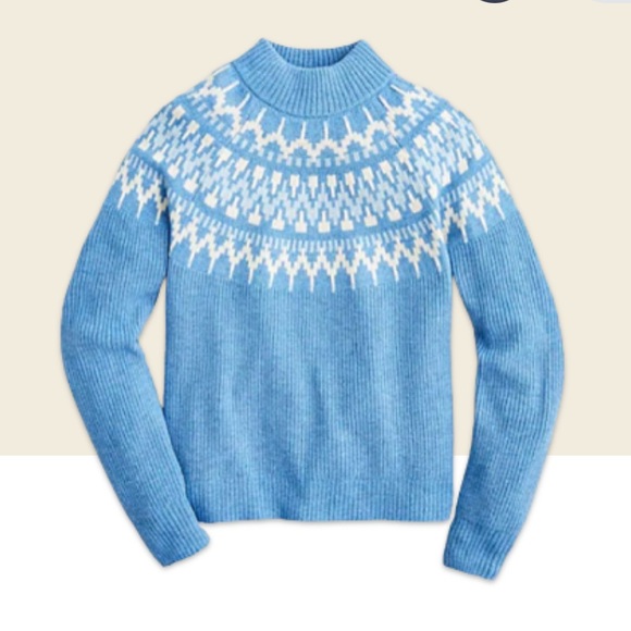 NWOT JCrew Faire isle sweater - Picture 1 of 3